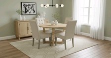 Cross Round Dining Table With