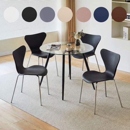 Round dining table and chair - dining,