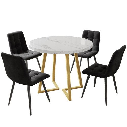 Round dining table - dining, and