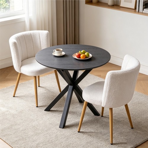 Round dining table set with - round,