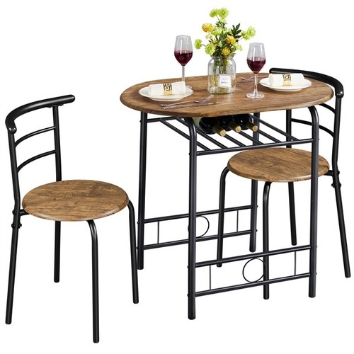 Modern round dining table set - modern,