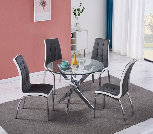 Dining table set 100 round - cm,