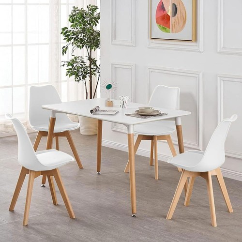 Wooden dining table - table, and