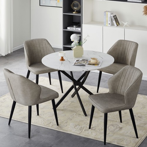 Round dining table - dining,