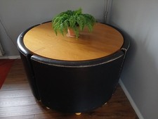 Large Solid Wooden Round Table