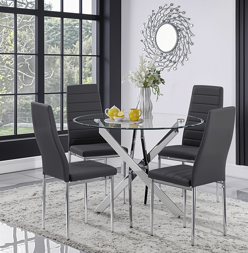 100cm round glass - 100cm,