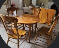 Wooden Round 100cm Table With