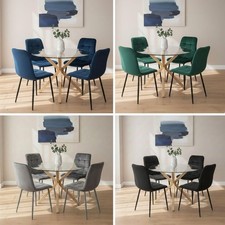 Round Dining Table and 4