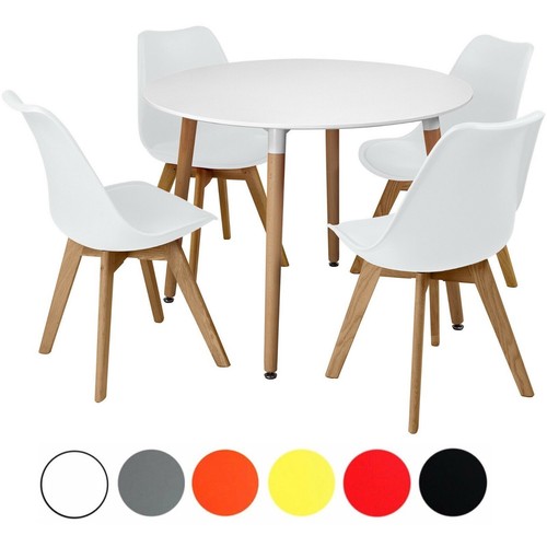 Circular dining table - circular, four
